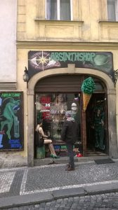 Absinth Laden in Prag
