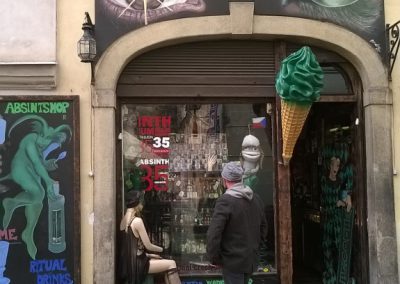 Absinth Laden in Prag