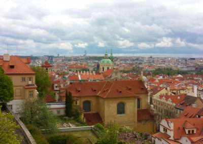 Blick von Burg in Prag