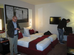 Einzug in Hotelzimmer Red and Blue in Prag