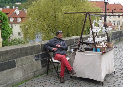 Auf der Karsbrücke in Prag