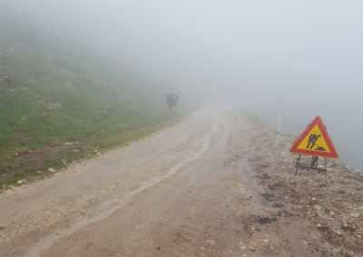 Weg im Nebel am Monte Baldo