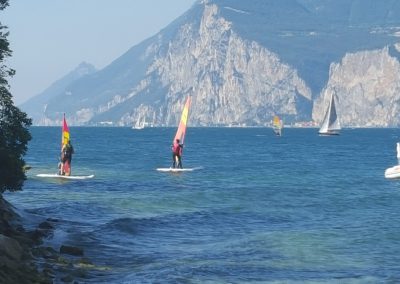 Windsurfing Camapagnola Surfschule am Gardasee