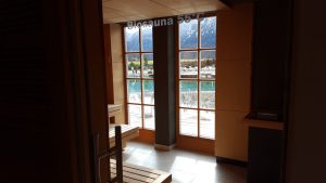 Blick aus Sauna im Hotel Zechmeisterlehen