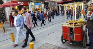 Maronen Verkäufer In Istanbul