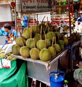 Durian Stand in Chinatown