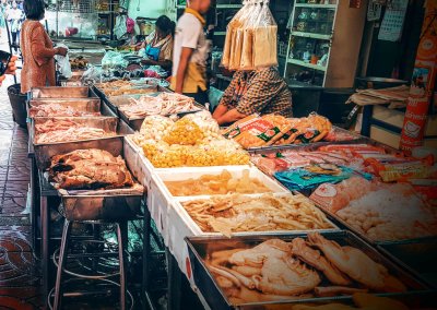 Fisch am Markt in Chinatown