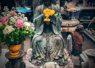 Heilige Statue im Wat Phra Kaeo