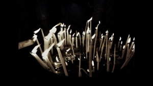 Kerzen in der Grabeskirche