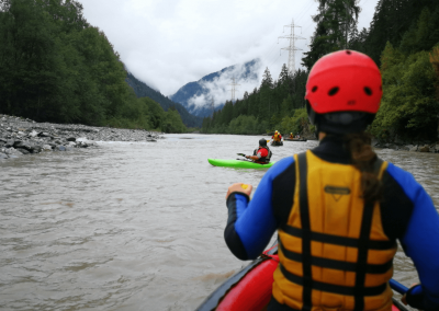 Kayak fahren am Inn